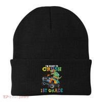 Im Ready To Crush 1st Grade Dinosaur T Rex Back To School Beanie thumb 0
