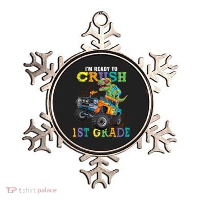 Im Ready To Crush 1st Grade Dinosaur T Rex Back To School Ornament