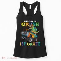 Im Ready To Crush 1st Grade Dinosaur T Rex Back To School Women's Tank Top thumb 0