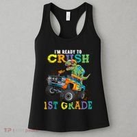 Im Ready To Crush 1st Grade Dinosaur T Rex Back To School Women's Tank Top thumb 3