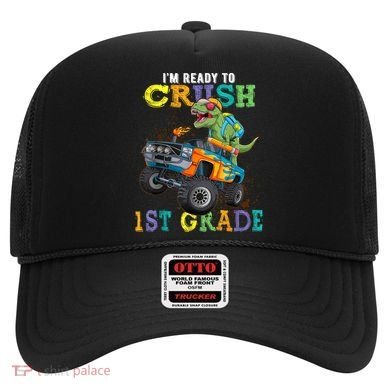 Im Ready To Crush 1st Grade Dinosaur T Rex Back To School Hat