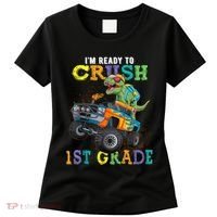 Im Ready To Crush 1st Grade Dinosaur T Rex Back To School Women's T-Shirt thumb 0