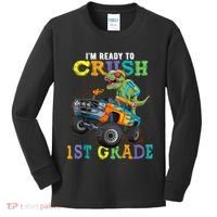 Im Ready To Crush 1st Grade Dinosaur T Rex Back To School Kids Long Sleeve Shirt thumb 0