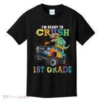 Im Ready To Crush 1st Grade Dinosaur T Rex Back To School Kids T-Shirt thumb 0