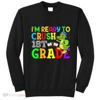 I'm Ready To Crush 1st Grade Truck Dinosaur Back To School Sweatshirt thumb 0