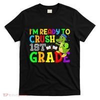 I'm Ready To Crush 1st Grade Truck Dinosaur Back To School T-Shirt thumb 0