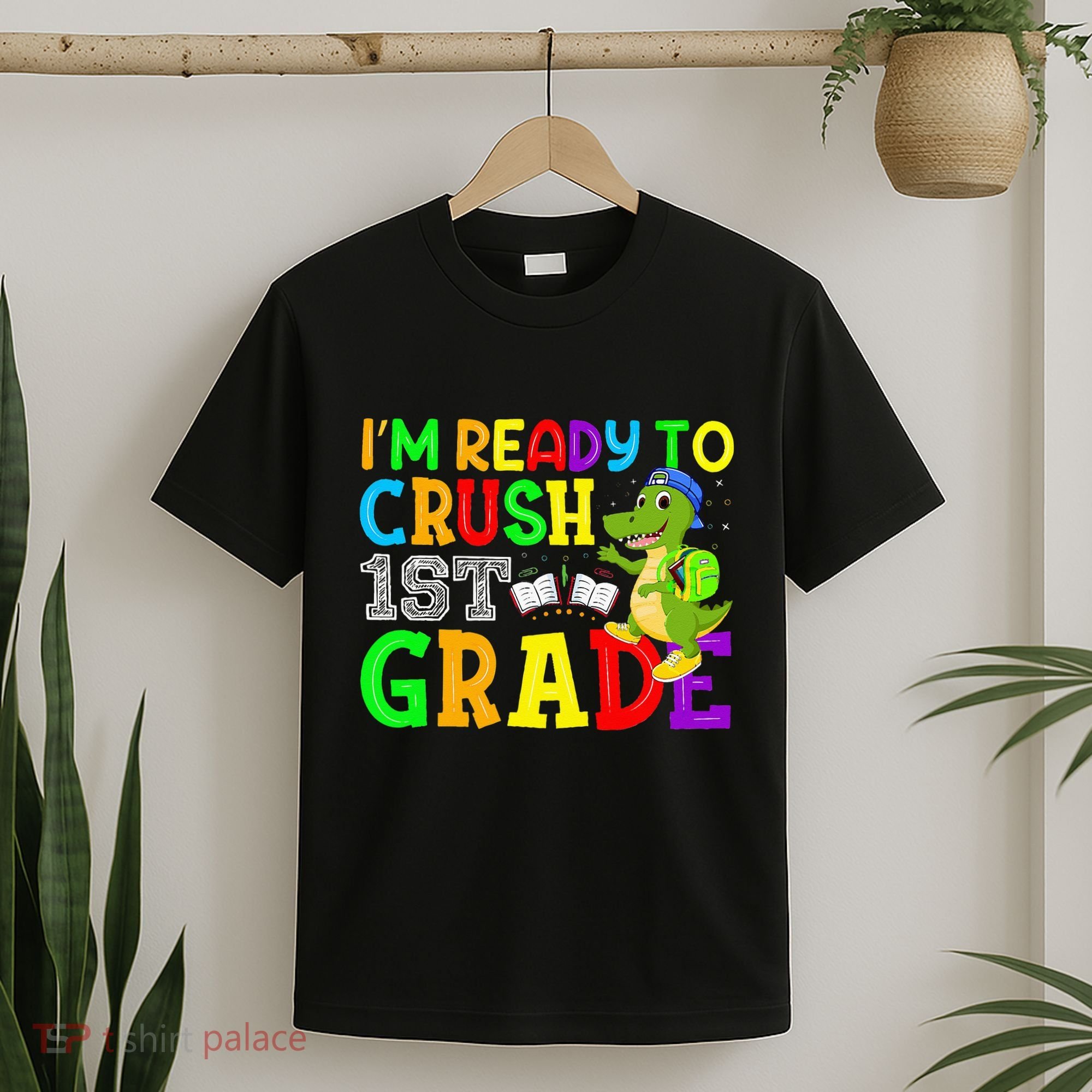 I'm Ready To Crush 1st Grade Truck Dinosaur Back To School T-Shirt