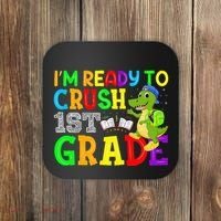 I'm Ready To Crush 1st Grade Truck Dinosaur Back To School Coaster thumb 0
