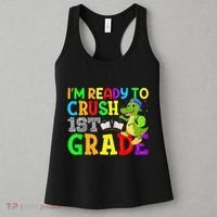 I'm Ready To Crush 1st Grade Truck Dinosaur Back To School Women's Tank Top thumb 3