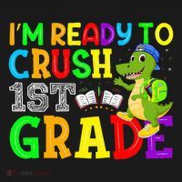 I'm Ready To Crush 1st Grade Truck Dinosaur Back To School Women's Tank Top thumb 5