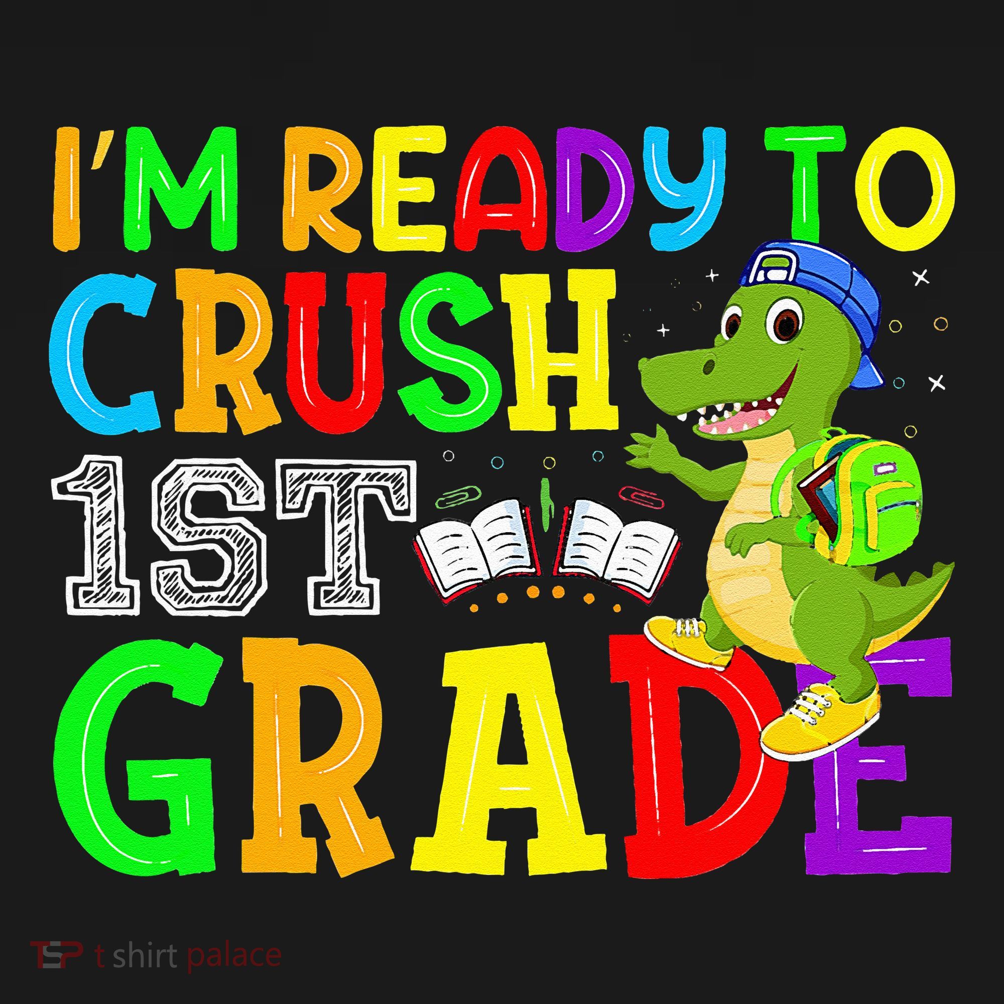 I'm Ready To Crush 1st Grade Truck Dinosaur Back To School Women's Tank Top
