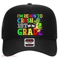 I'm Ready To Crush 1st Grade Truck Dinosaur Back To School Hat thumb 0
