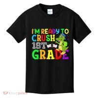 I'm Ready To Crush 1st Grade Truck Dinosaur Back To School Kids T-Shirt thumb 0