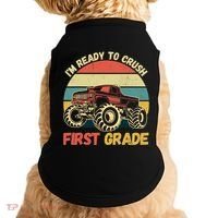 I`m Ready To Crush First Grade First Day Of First Grade Kids Doggie Tank thumb 0