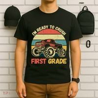 I`m Ready To Crush First Grade First Day Of First Grade Kids T-Shirt thumb 6