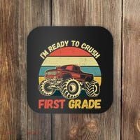 I`m Ready To Crush First Grade First Day Of First Grade Kids Coaster thumb 0