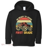 I`m Ready To Crush First Grade First Day Of First Grade Kids Toddler Hoodie thumb 0