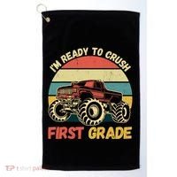 I`m Ready To Crush First Grade First Day Of First Grade Kids Golf Towel thumb 0