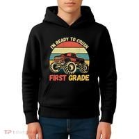I`m Ready To Crush First Grade First Day Of First Grade Kids Kids Hoodie thumb 4