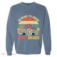 I`m Ready To Crush First Grade First Day Of First Grade Kids Garment-Dyed Sweatshirt thumb 0