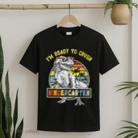 I'm Ready To Crush Kindergarten Dinosaur Back To School T-Shirt thumb 2