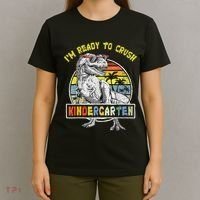 I'm Ready To Crush Kindergarten Dinosaur Back To School T-Shirt thumb 4