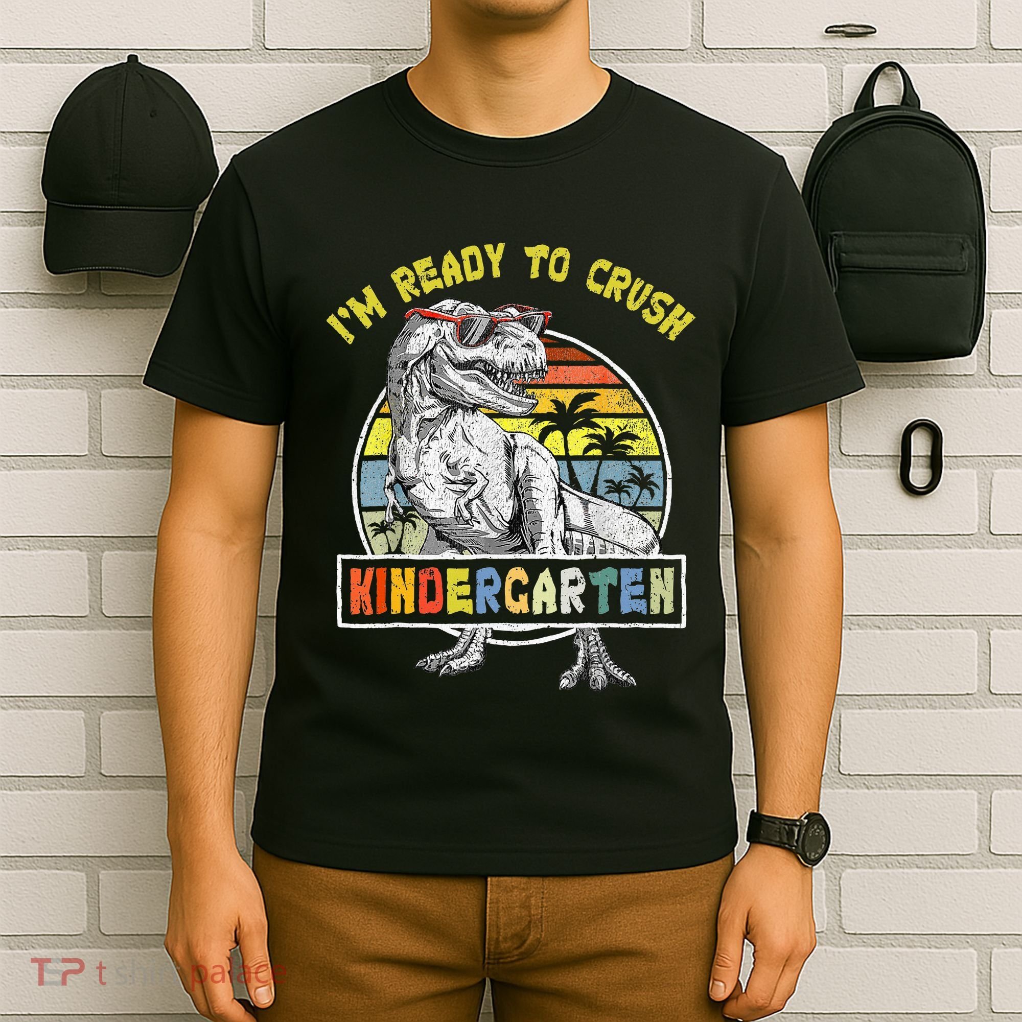 I'm Ready To Crush Kindergarten Dinosaur Back To School T-Shirt