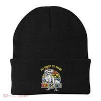 I'm Ready To Crush Kindergarten Dinosaur Back To School Beanie thumb 0