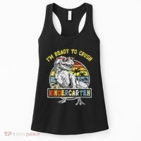 I'm Ready To Crush Kindergarten Dinosaur Back To School Women's Tank Top thumb 0