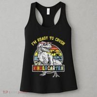 I'm Ready To Crush Kindergarten Dinosaur Back To School Women's Tank Top thumb 3