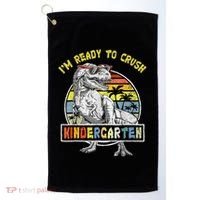 I'm Ready To Crush Kindergarten Dinosaur Back To School Golf Towel thumb 0