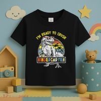 I'm Ready To Crush Kindergarten Dinosaur Back To School Toddler T-Shirt thumb 3