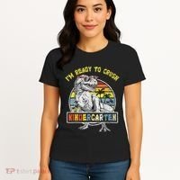 I'm Ready To Crush Kindergarten Dinosaur Back To School Women's T-Shirt thumb 4