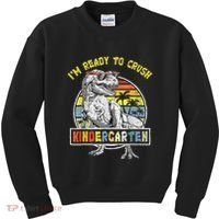 I'm Ready To Crush Kindergarten Dinosaur Back To School Kids Sweatshirt thumb 0