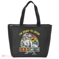 I'm Ready To Crush Kindergarten Dinosaur Back To School Tote Bag thumb 0