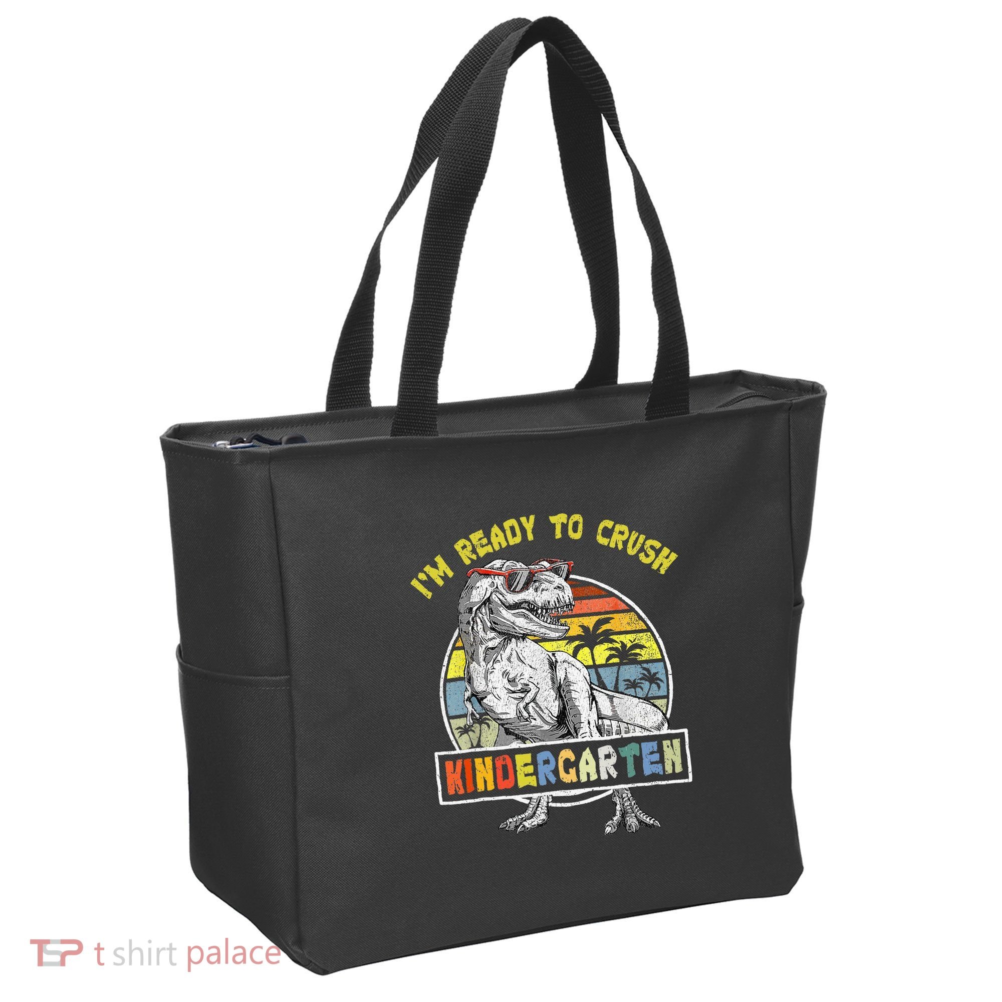 I'm Ready To Crush Kindergarten Dinosaur Back To School Tote Bag