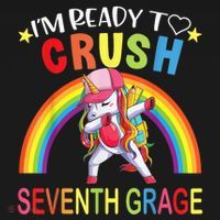 I'm Ready To Crush 7th Grade Dabbing Unicorn Back To School Women's Hoodie thumb 2