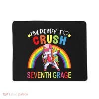 I'm Ready To Crush 7th Grade Dabbing Unicorn Back To School Mousepad thumb 0
