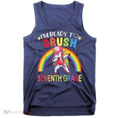 I'm Ready To Crush 7th Grade Dabbing Unicorn Back To School Tank Top