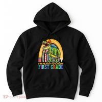 I'm Ready To Crush 1st Grade Dinosaur Back To School Hoodie thumb 0