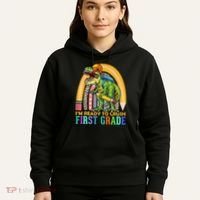 I'm Ready To Crush 1st Grade Dinosaur Back To School Hoodie thumb 5