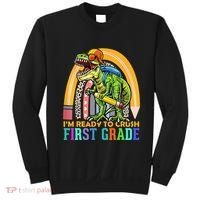 I'm Ready To Crush 1st Grade Dinosaur Back To School Sweatshirt thumb 0