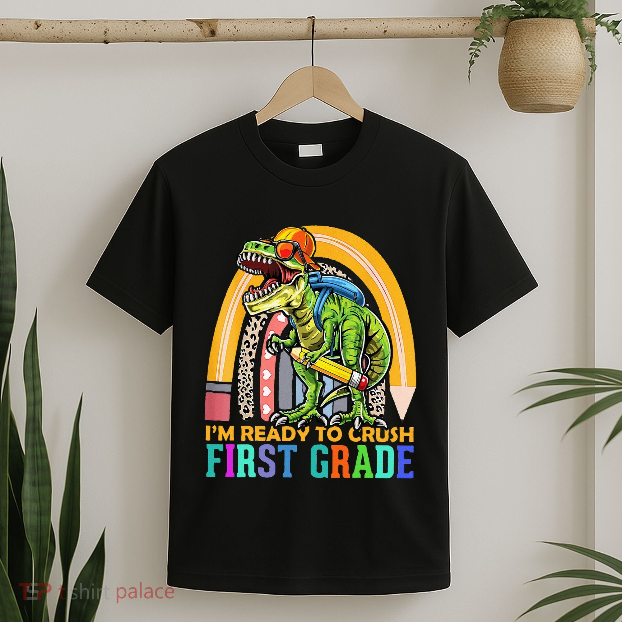I'm Ready To Crush 1st Grade Dinosaur Back To School T-Shirt