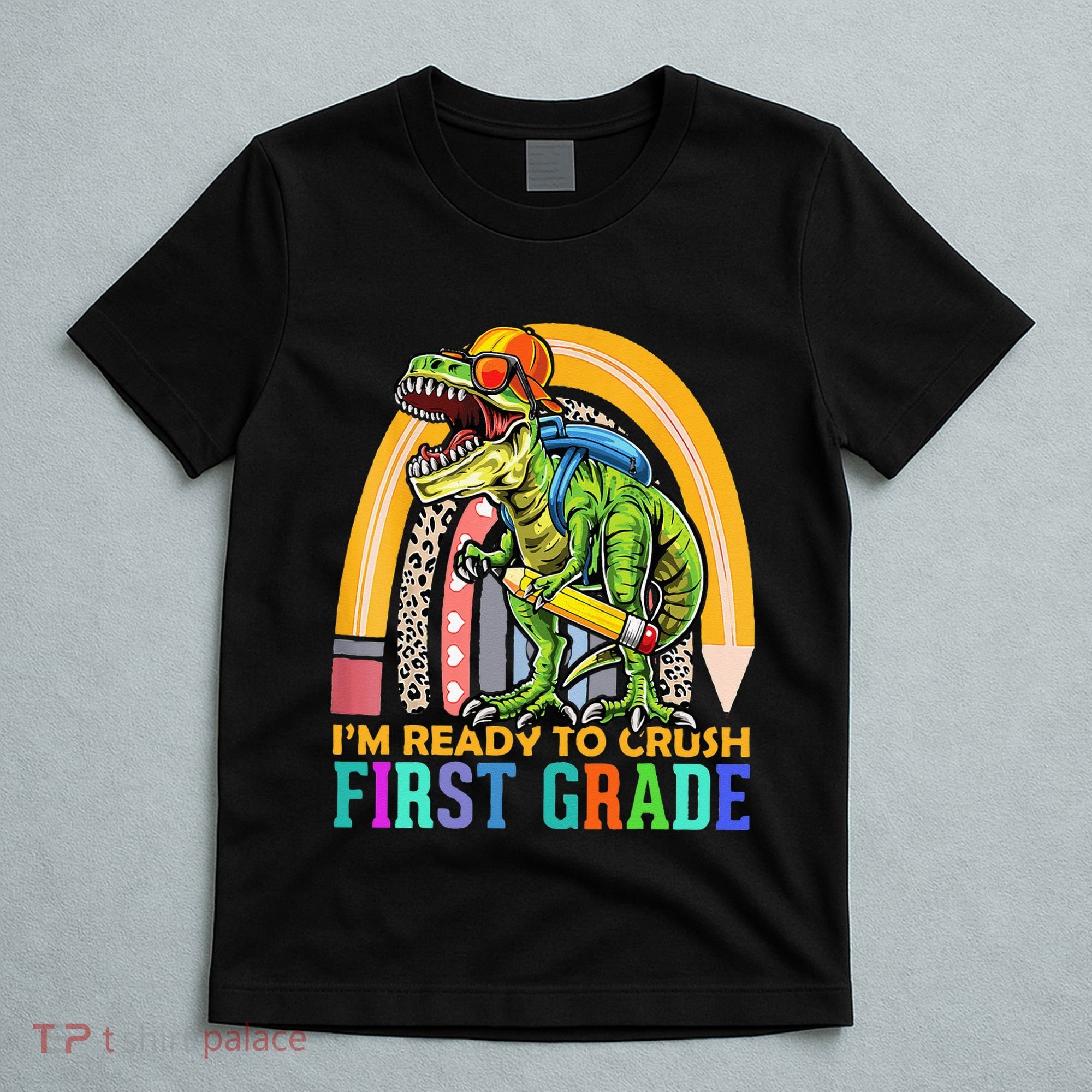 I'm Ready To Crush 1st Grade Dinosaur Back To School T-Shirt