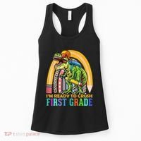 I'm Ready To Crush 1st Grade Dinosaur Back To School Women's Tank Top thumb 0
