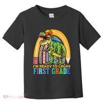 I'm Ready To Crush 1st Grade Dinosaur Back To School Toddler T-Shirt thumb 0