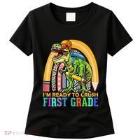 I'm Ready To Crush 1st Grade Dinosaur Back To School Women's T-Shirt thumb 0