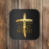 I've Read The Final Chapter God Wins Coaster thumb 0