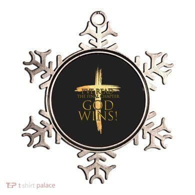 I've Read The Final Chapter God Wins Ornament