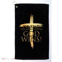 I've Read The Final Chapter God Wins Golf Towel thumb 0
